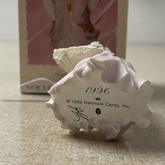 1996 Hallmark Keepsake Christmas Ornament Joyful Angels Flower Easter Collection - Picture 6 of 10